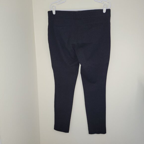 Hilary Radley Ponte Slim Leg Stretch Pants Pull On Dark Gray Women's Size L - Picture 4 of 10